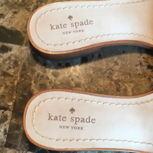 Kate Spade BRIE BLUE Denium SLIDE SANDALS size 10 - Picture 2 of 5